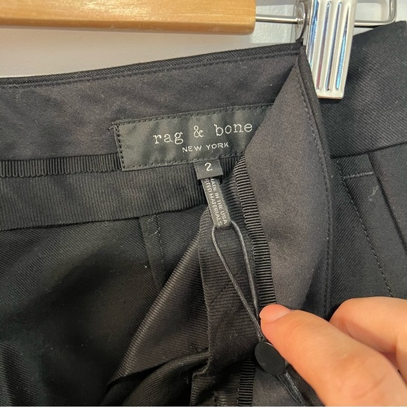 Rag & Bone Nadine Black Pants NWT size  2 - Picture 8 of 9